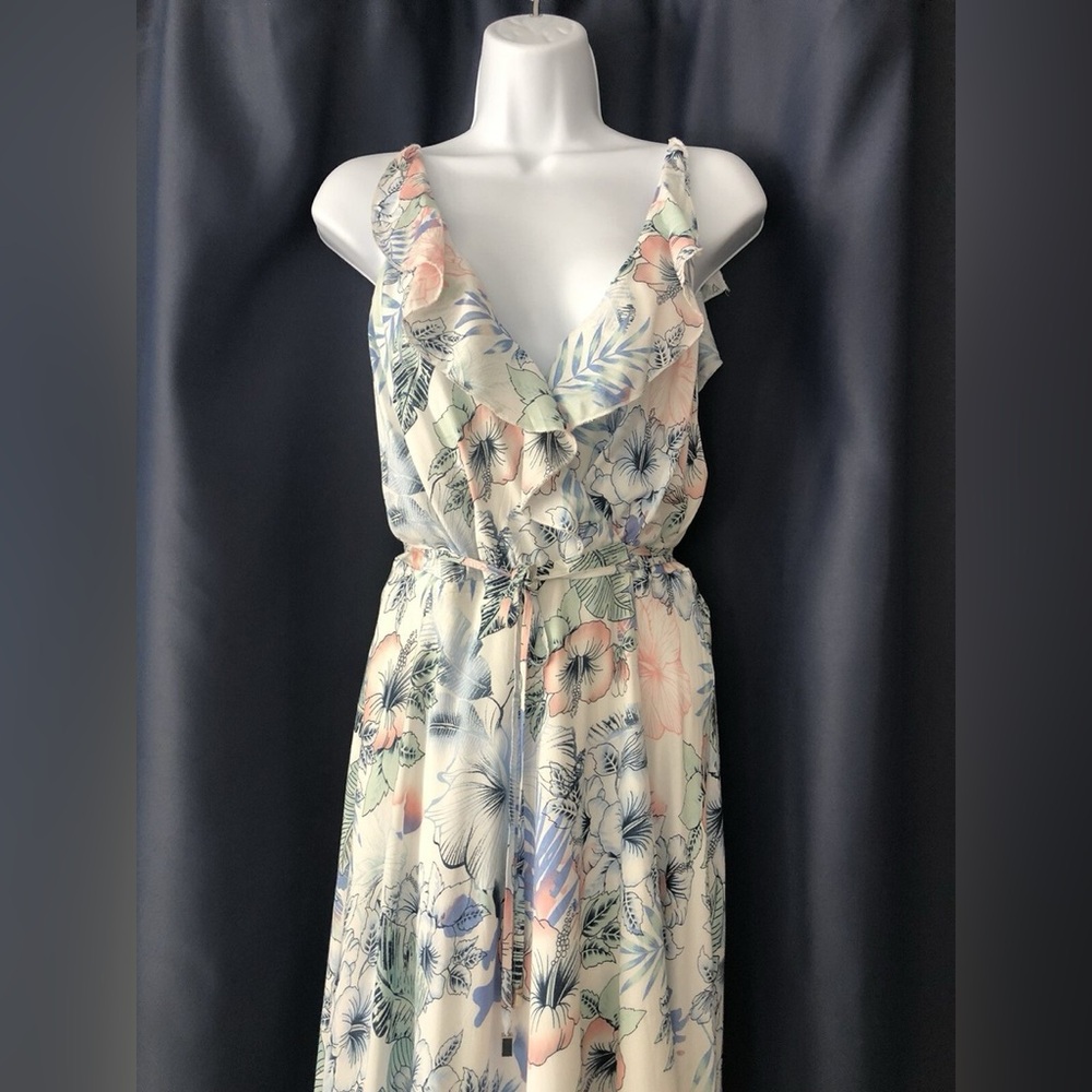 Floral wrap maxi dress